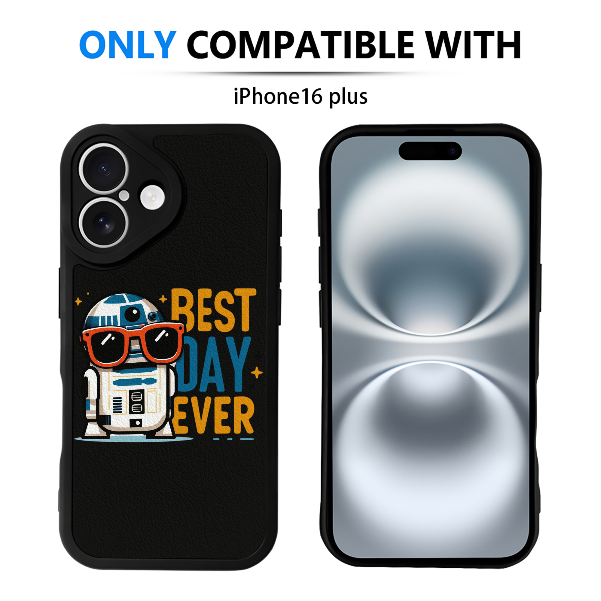（画像用） スター・ウォーズ Star Wars 【iPhone 16シリーズ対応】シリコンスマホケース（レザー調） 材質：シリコン